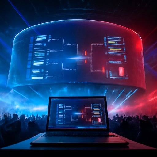 bj66 esports bracket on laptop